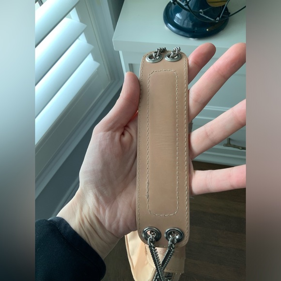 Vintage 90’S Y2K GIUSEPPE ZANOTTI Satin blush pink Shoulder Baguette Purse bag - Picture 8 of 16